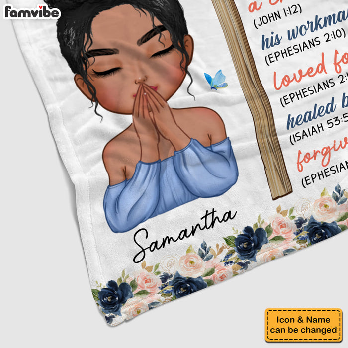 Personalized Gift For Daughter Inspirational Bible Verse Blanket 31368 1