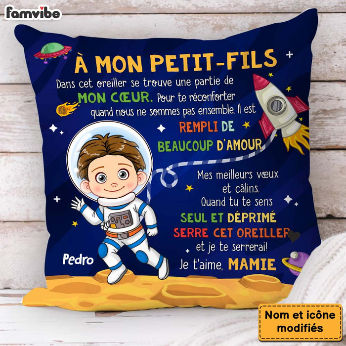 Personalized Gift For Grandson Astronaut Space French Pillow 30745 1