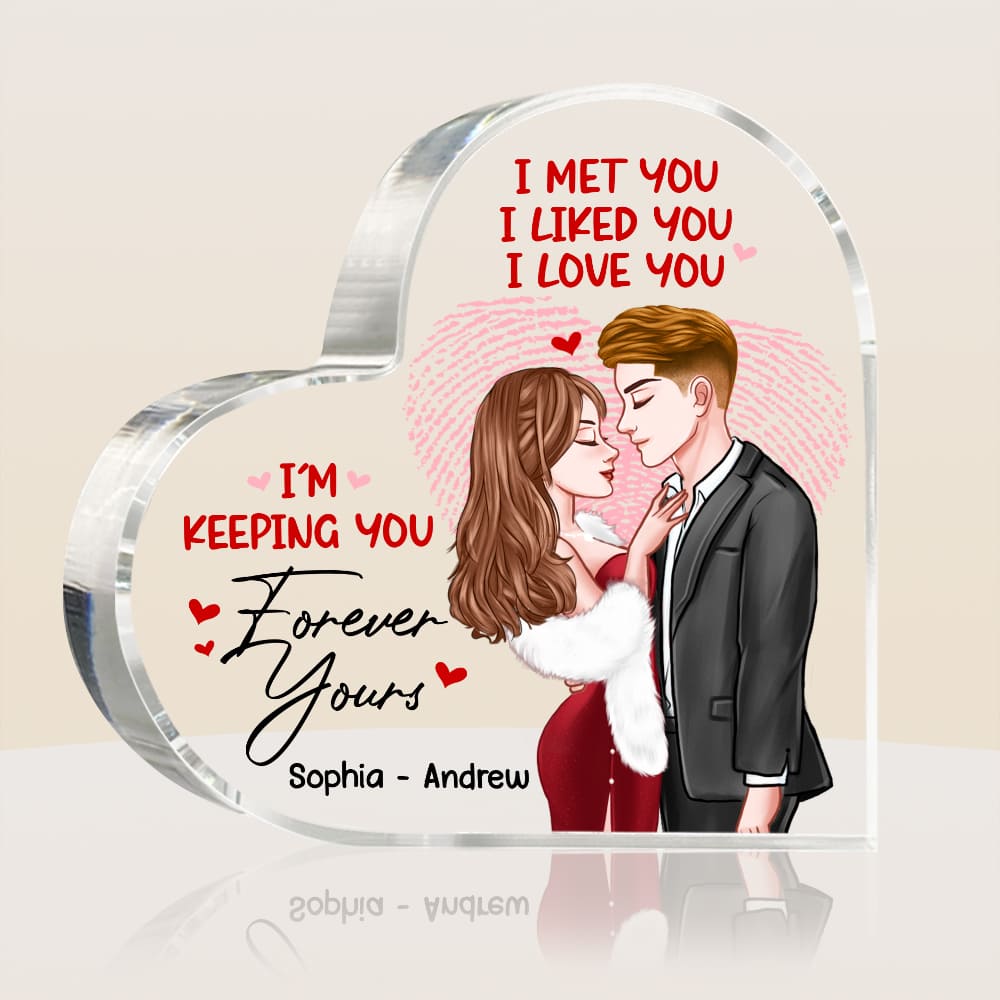 Personalized Couple I Met You I Love You Acrylic Plaque 22842 Primary Mockup