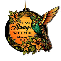 Personalized Hummingbird Memorial I Am Always With You 2 Layered Mix Ornament 30102 thumb 1
