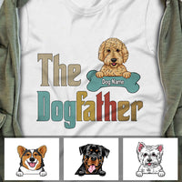 Personalized Dog Father Happy Father's Day T Shirt AP206 67O60 thumb 1