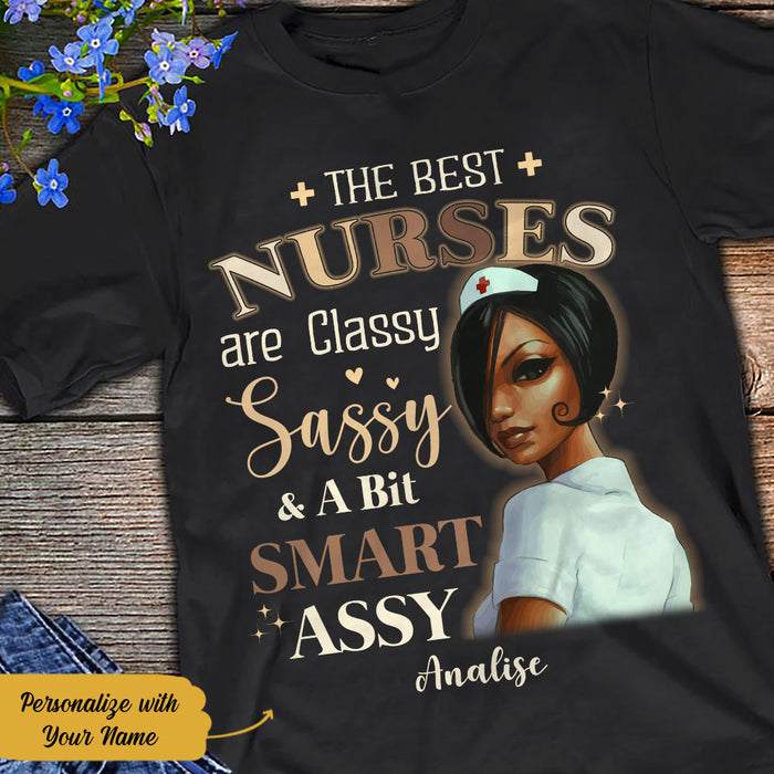 Personalized BWA Nurse Classy Sassy T Shirt AG272 95O58 1