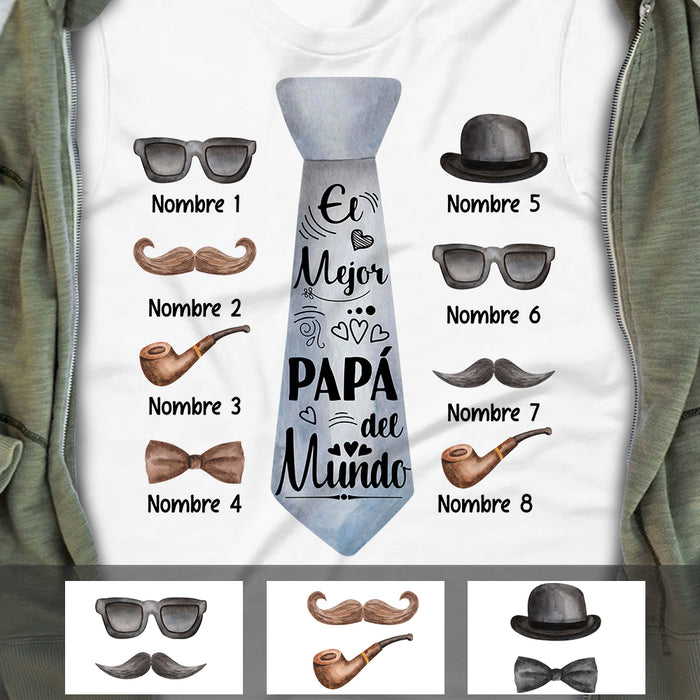 Personalized Dad Spanish Papá T Shirt MY173 95O47 1