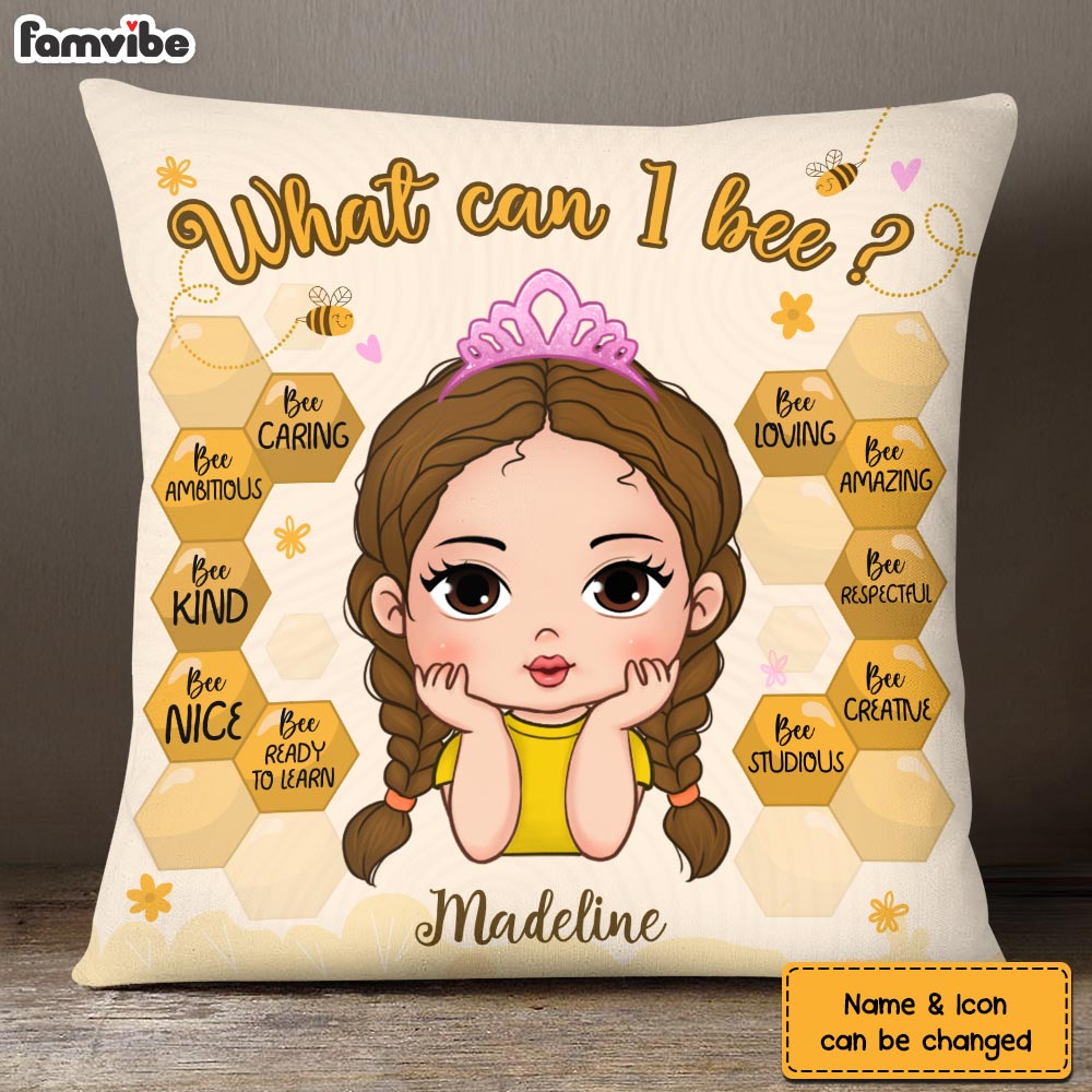 Personalized Gift What I Can Bee Affirmation Pillow 25166 Primary Mockup