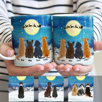 Personalized Dog Christmas Watching Santa Mug OB263 81O53 thumb 1