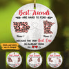 Personalized Best Friends Long Distance  Ornament SB2429 30O47 1
