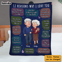 Personalized 12 Reasons Why I Love You Couple Blanket 30713 thumb 1