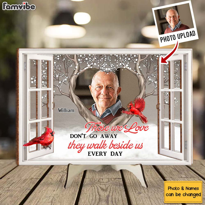 Personalized Memorial Gift Those We Love Don't Go Away 2 Layered Separate Wooden Plaque 31678 1