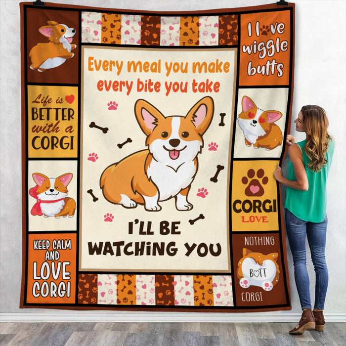 Corgi Dog Blanket NB271 73O53 1