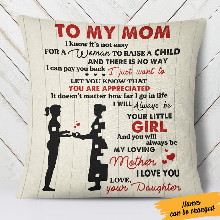 Personalized Son & Daughter To Mom Pillow FB51 95O36 (Insert Included) 1