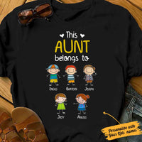 Personalized This Aunt Belongs To T Shirt MY111 81O34 thumb 1