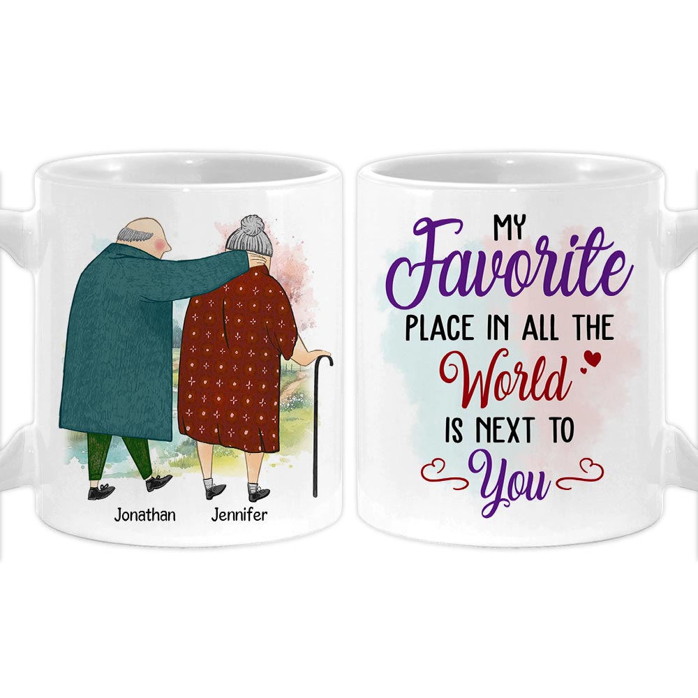 Personalized Couple My Favorite Place In All The World Is Next To You Mug 31132 Primary Mockup