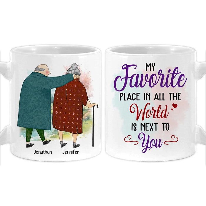Personalized Couple My Favorite Place In All The World Is Next To You Mug 31132 1