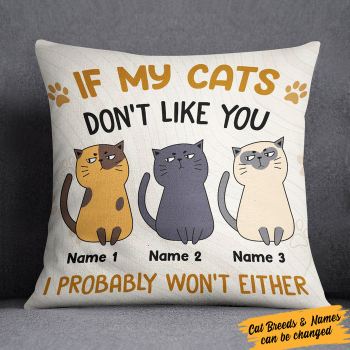 Personalized Cat Funny  Pillow DB42 85O36 (Insert Included) 1