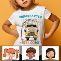 Personalized Back To School Truck Tree Kid T Shirt JN309 30O58 thumb 1