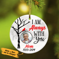 Personalized Cardinal On Birch Tree Memorial Ornament OB161 30O53 thumb 1