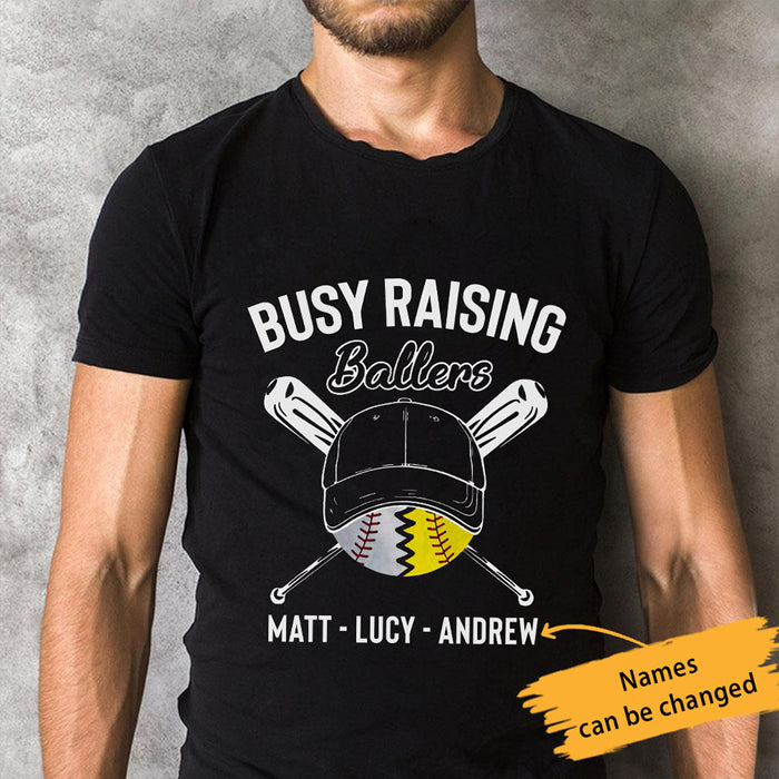 Personalized Dad Baseball Softball  Black T Shirt MY122 85O36 1