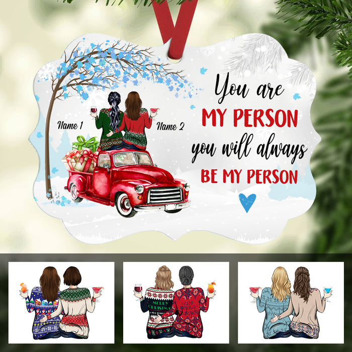 Personalized Sisters Friends By My Person Benelux Ornament NB134 87O57 1