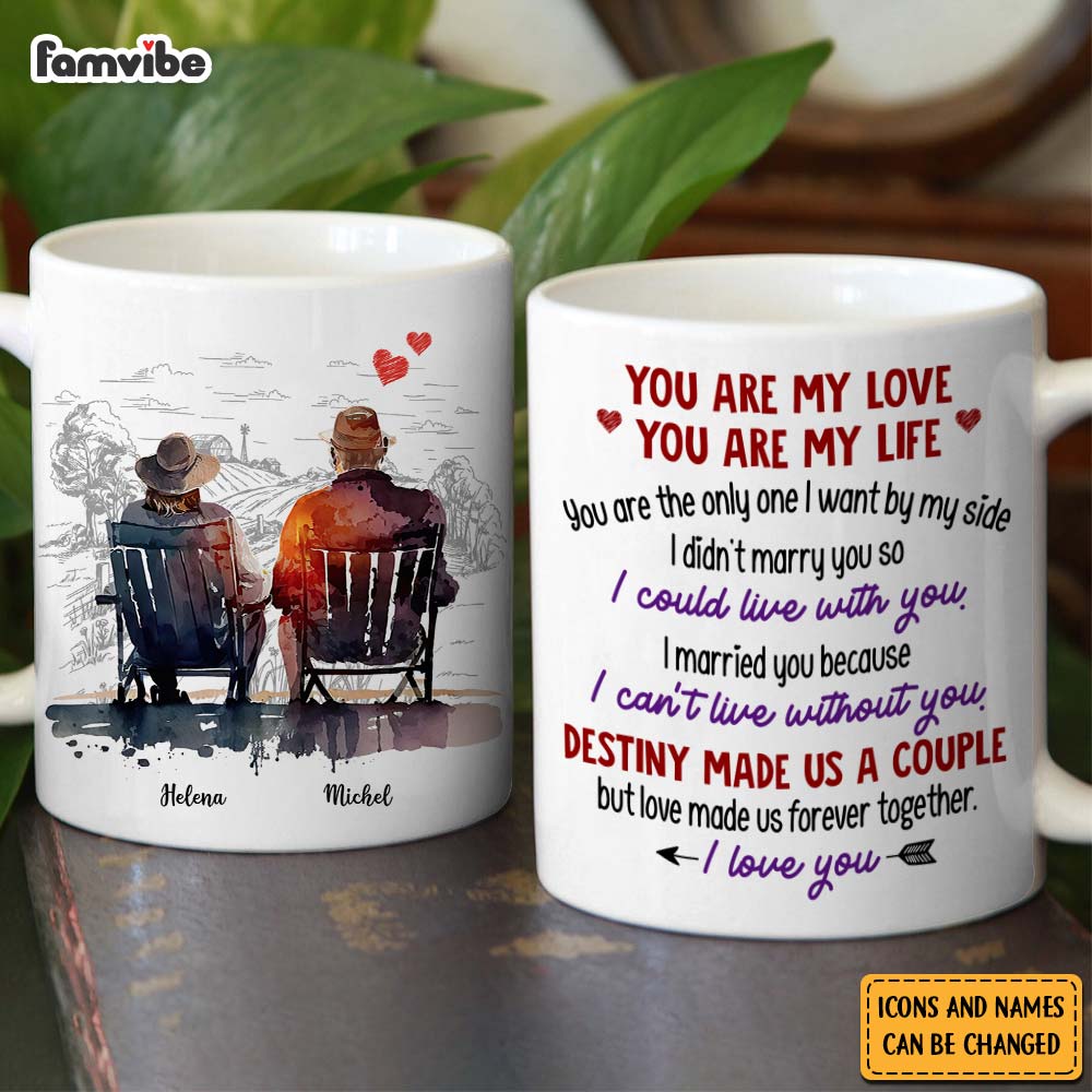 Personalized Couple Gift You Are My Love You Are My Life Mug 31268 Primary Mockup