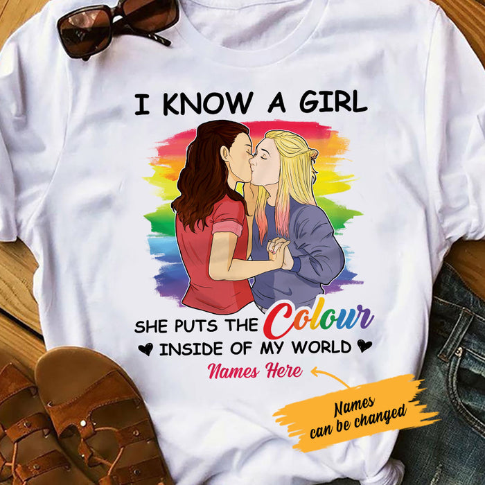Personalized Colour LGBT Lesbian Love T Shirt SB151 65O53 1