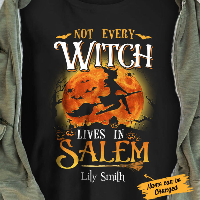 Personalized Halloween Not Every Witch Lives In Salem T Shirt JL151 65O34 1