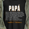 Personalized Grandpa Spanish Abuelo T Shirt MY111 87O34 1