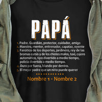 Personalized Grandpa Spanish Abuelo T Shirt MY111 87O34 thumb 1