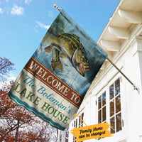 Personalized Lake House Garden Flag JN273 95O34 thumb 1