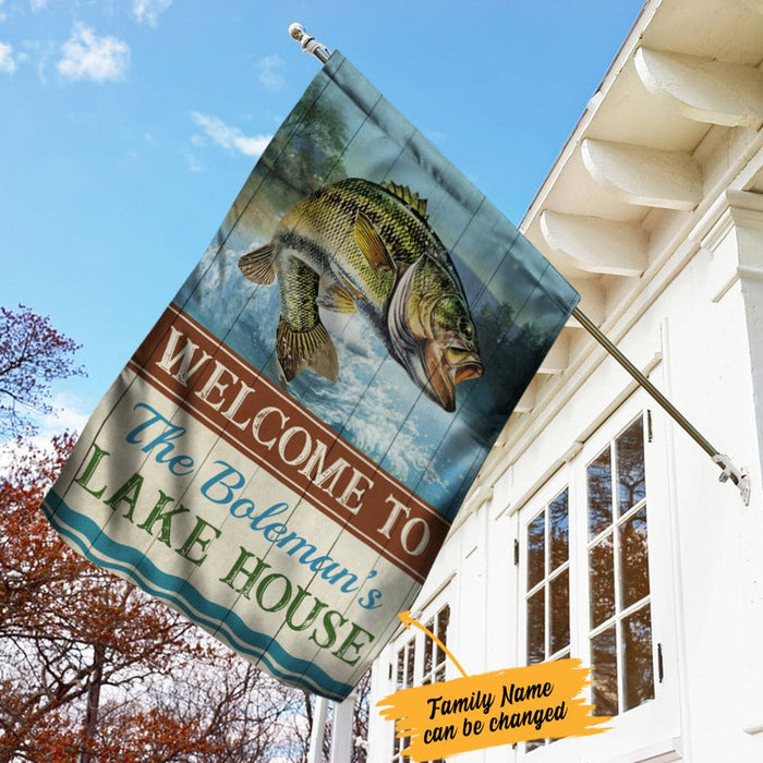 Personalized Lake House Garden Flag JN273 95O34 1