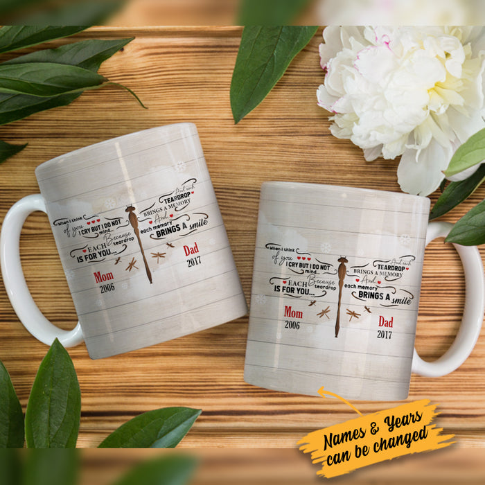 Personalized Dragonfly Memorial Mom Dad Mug NB133 85O34 1