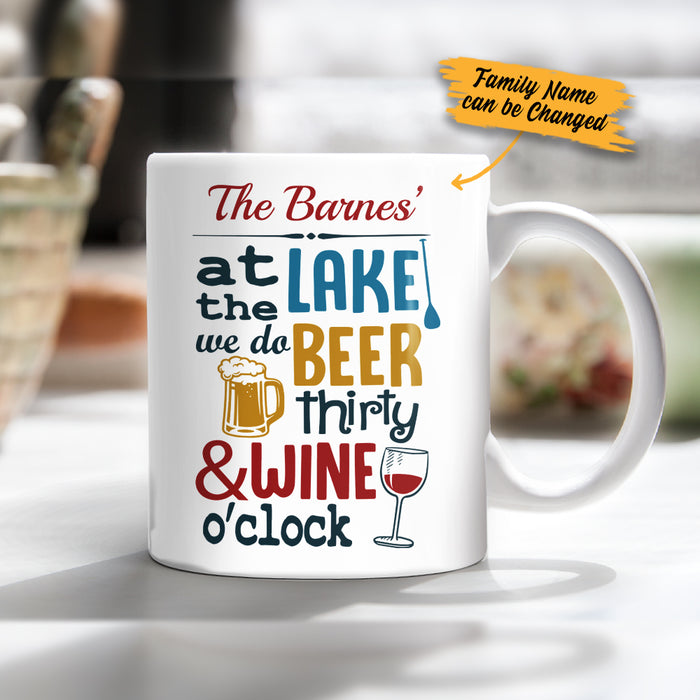 Personalized Lake Beer Wine Mug SJN276 85O34 1