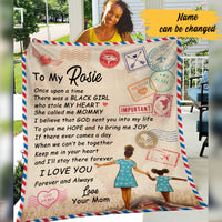 Personalized Daughter Letter Fleece Blanket AG51 65O57 thumb 1