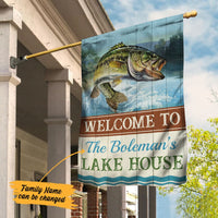 Personalized Lake House Garden Flag JN273 95O34 thumb 1