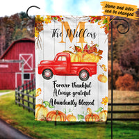 Personalized Thankful Fall Blessed Flag AG222 26O34 thumb 1