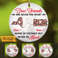 Personalized True Friends Long Distance  Ornament SB2430 30O47 thumb 1