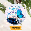 Personalized Memorial Mom Dad Butterfly Heaven  Ornament OB273 99O60 1