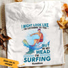 Personalized Surfing White T Shirt JN121 74O53 1