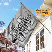 Personalized Family Street Sign Garden Flag JL284 85O57 thumb 1