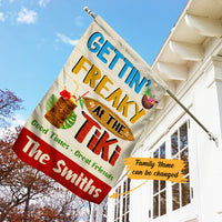 Personalized Gettin Freaky At The Tiki Gardening Flag AG71 73O58 thumb 1