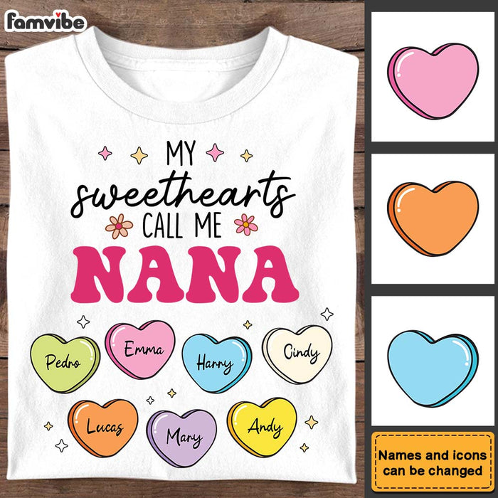 Personalized Gift For Grandma My Sweethearts Call Me Nana Shirt - Hoodie - Sweatshirt 31707 1