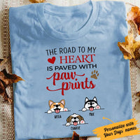 Personalized Dog Paw White T Shirt JN172 67O57 thumb 1