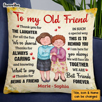 Personalized Old Friends Thank You Pillow OB242 32O47 thumb 1