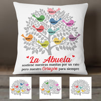 Personalized Spanish Mamá Abuela Tree Mom Grandma Pillow AP154 65O36 (Insert Included) thumb 1