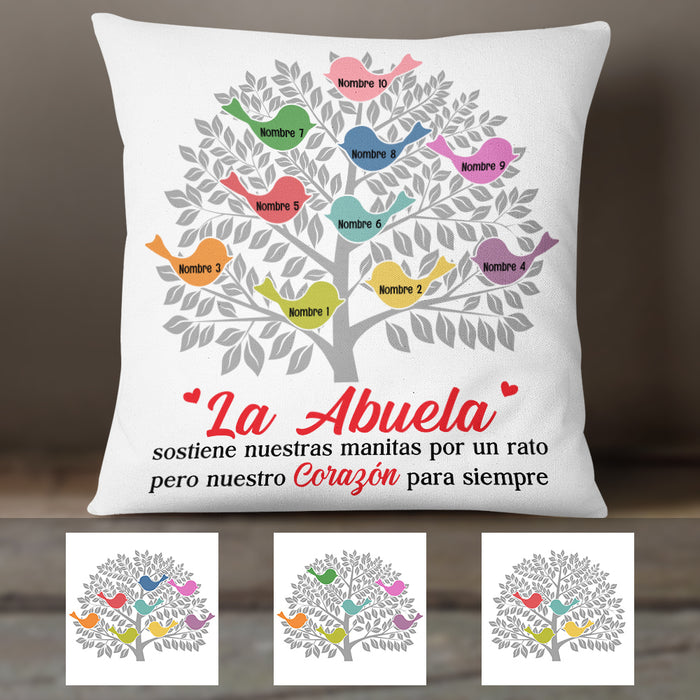 Personalized Spanish Mamá Abuela Tree Mom Grandma Pillow AP154 65O36 (Insert Included) 1