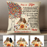 Personalized Mom Grandma Mamá Abuela Spanish Tree Pillow AP61 30O60 thumb 1