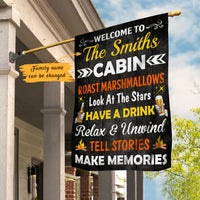 Personalized Make Memories At The Cabin Forest Flag AG171 73O47 thumb 1