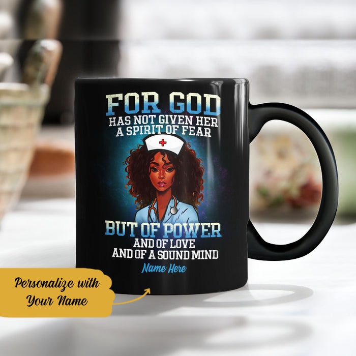 Personalized For God Nurse BWA Mug AG111 28O58 1