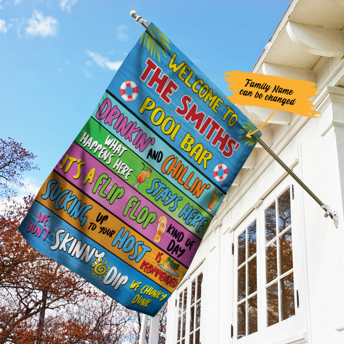 Personalized Pool Bar Flag AG201 73O57 1