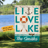 Personalized Lake Garden Flag JL24 85O60 thumb 1