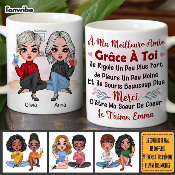 Personalized French Friend Gift À Ma Meilleure Amie Mug 30838 1